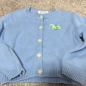 Lilly Pulitzer Cardigan with Horse Embroidery